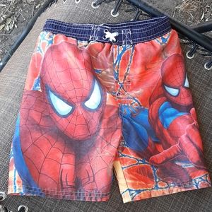 boys Spiderman swimming trunks Size 4T